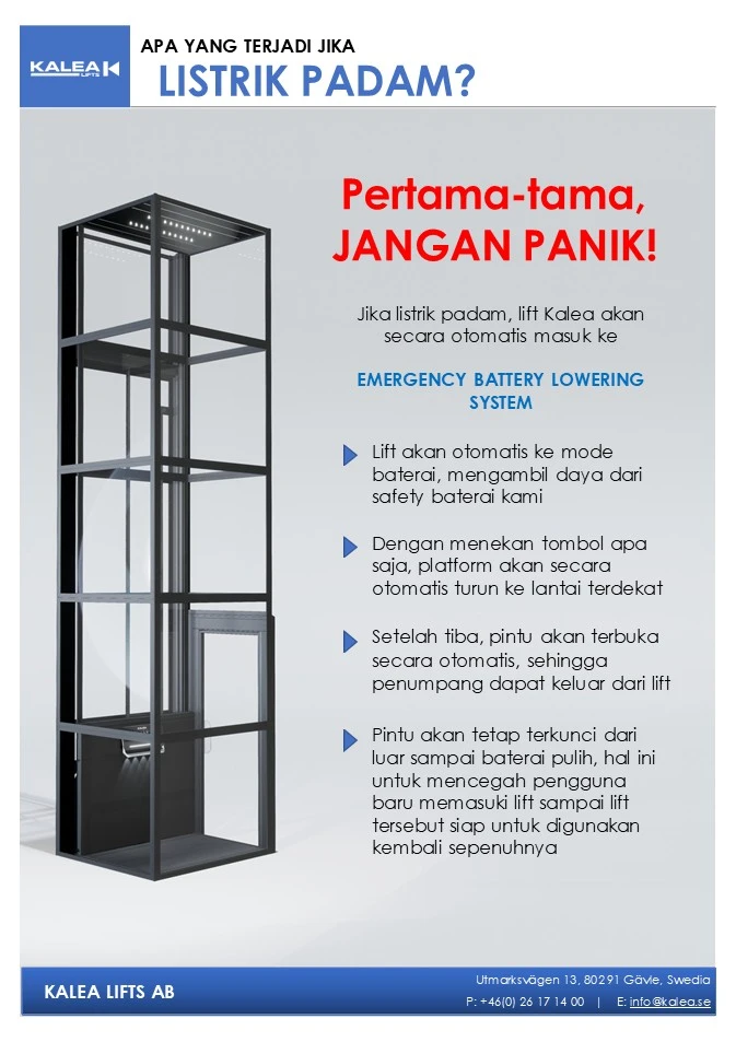 Kalea Baterai saat Mati Lampu